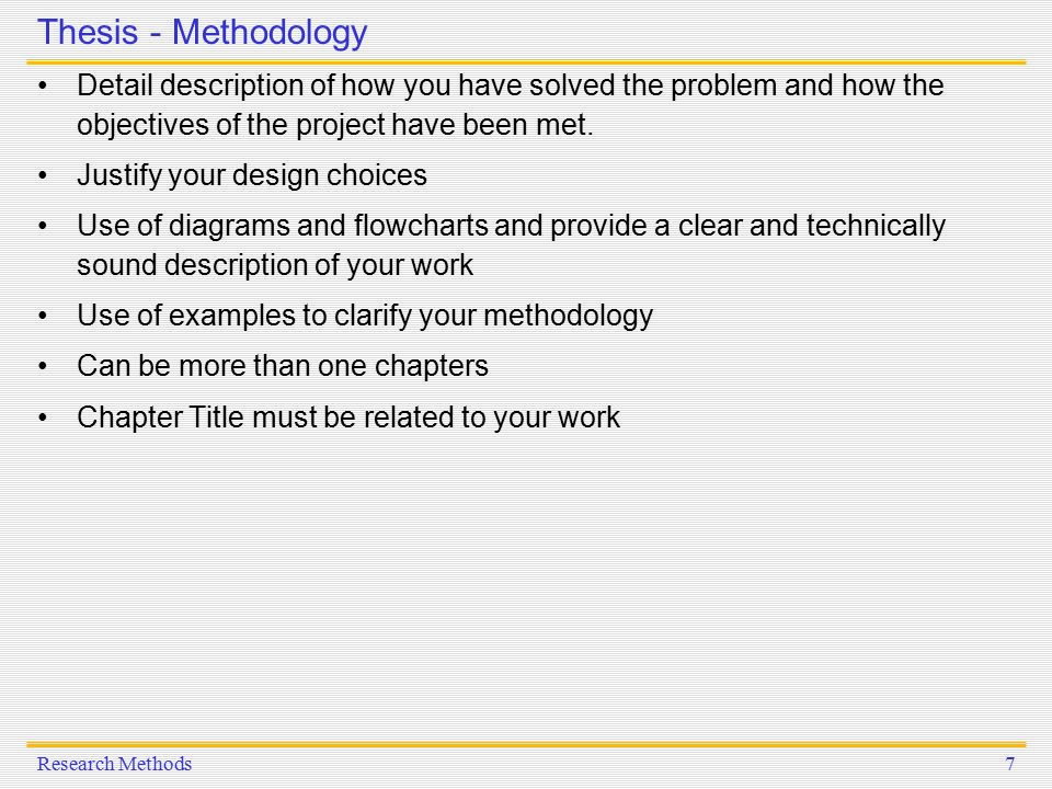 thesis evaluation techniques